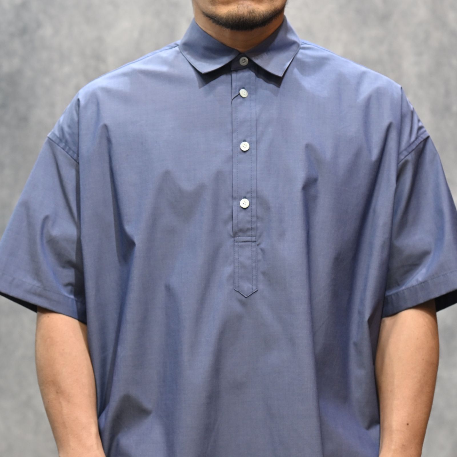 HALF SLEEVE SHIRT （NAVY / ネイビー）｜半袖プルオーバー シャツ｜2261-SH54-102-S
