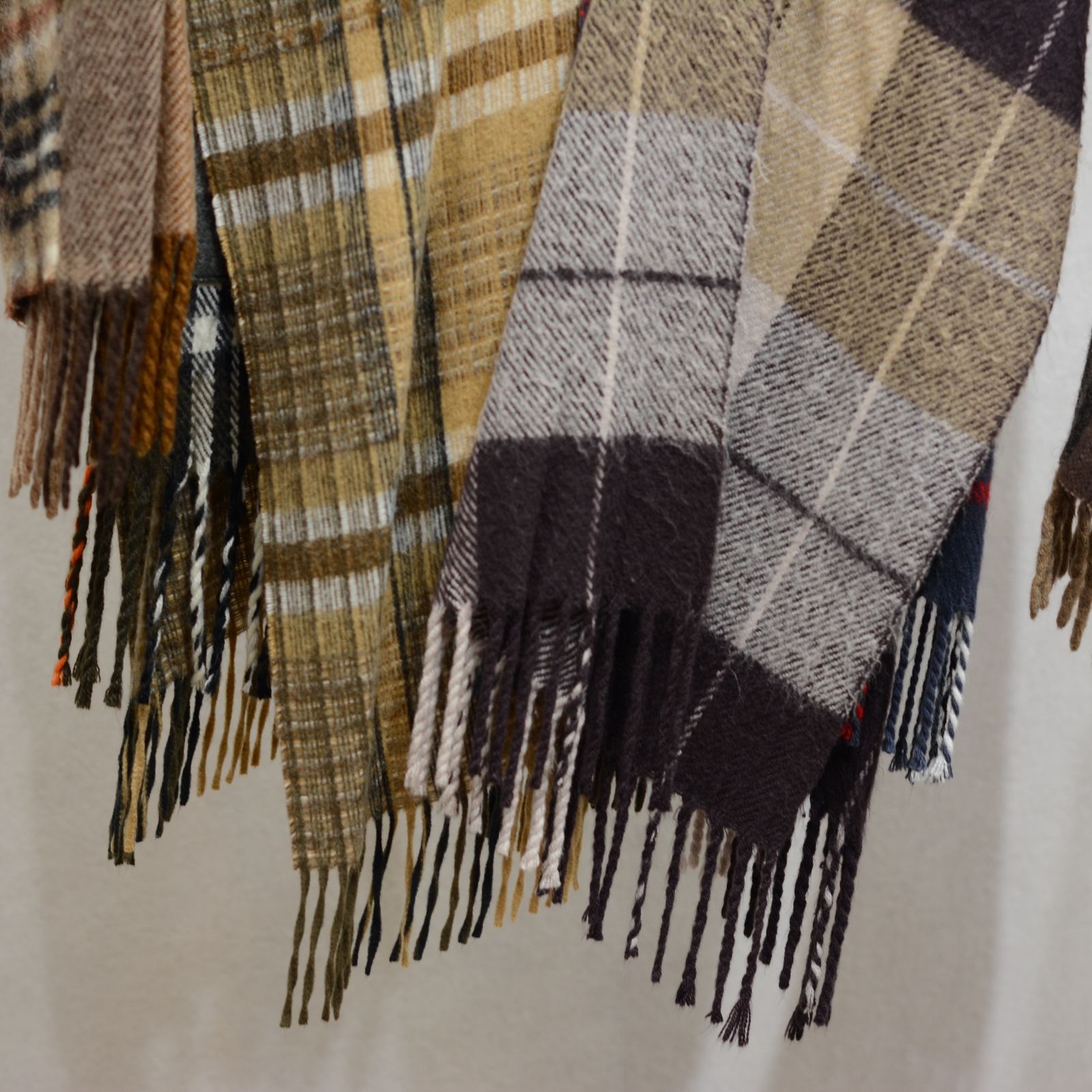 OLD PARK×MINEDENIM Check MufflerCardigan