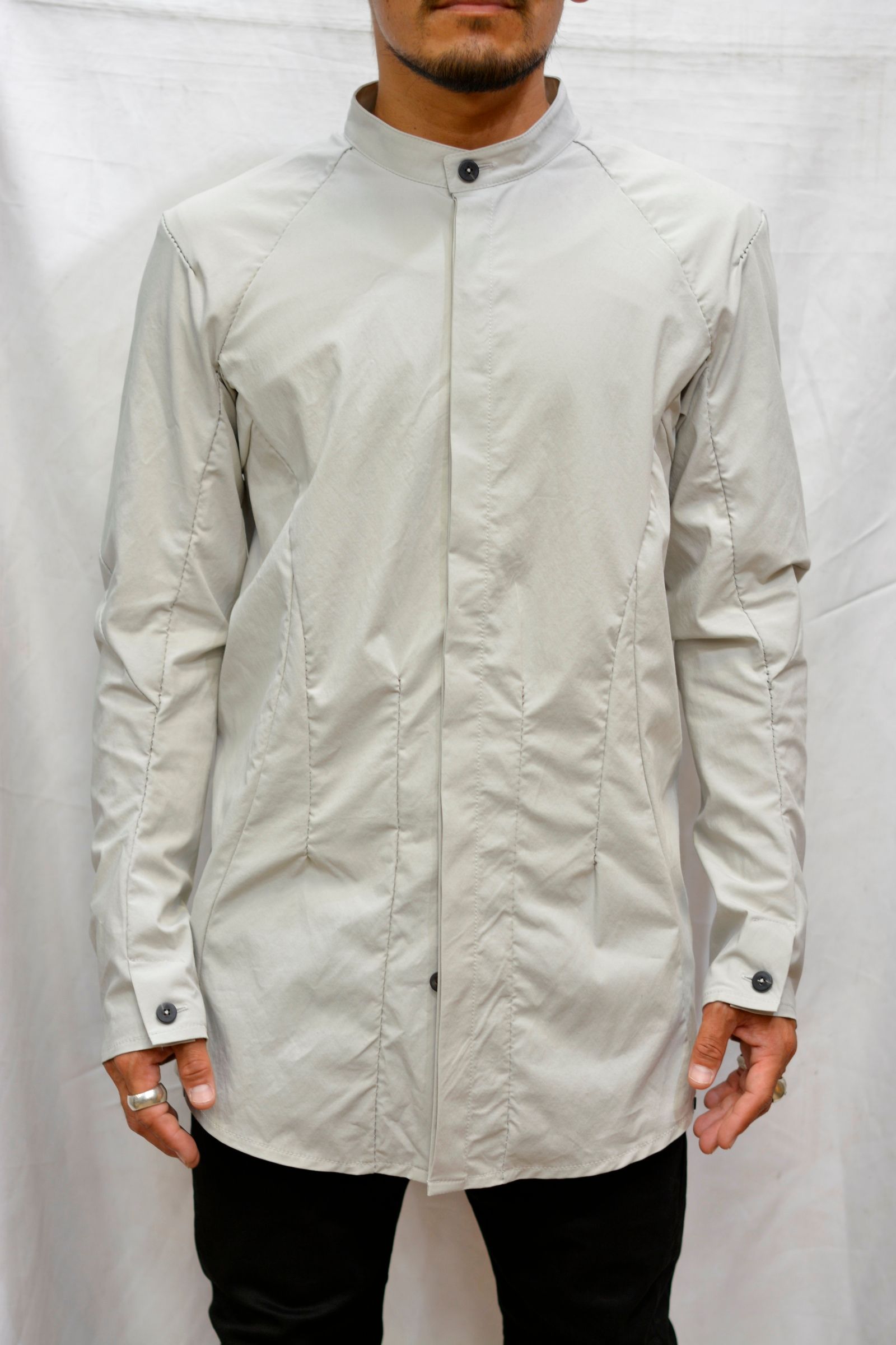 STAND COLLAR SHIRT B/D UNLINED JS-1