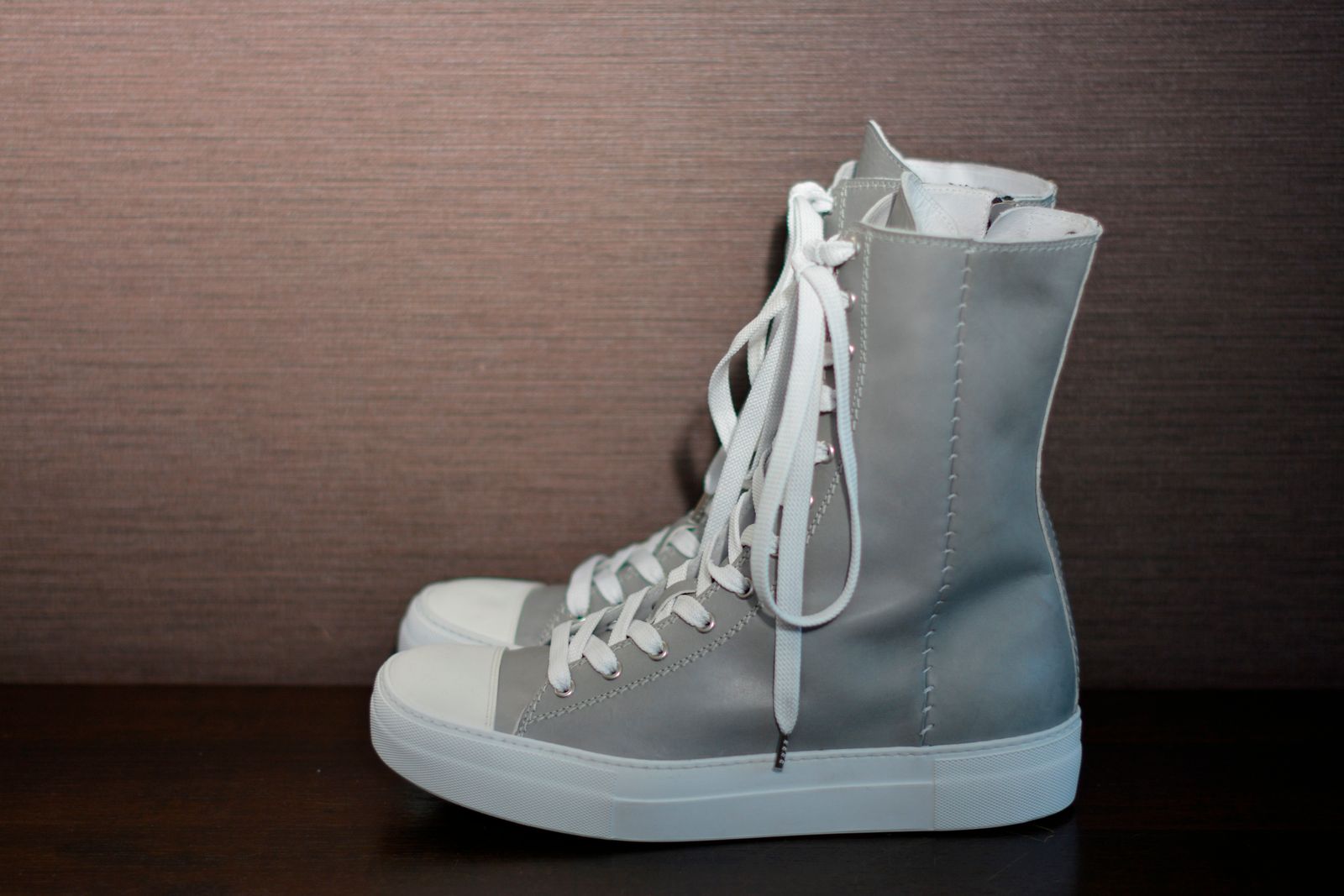 【chord 別注アイテム】 CALF LEATHER EXTRA HI CUT SNEAKER SPAIRAL ZIP LINED