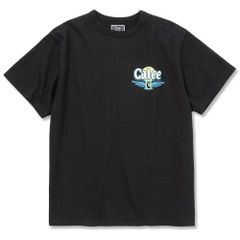 BINDER NECK CALEE WING LOGO VINTAGE T‐SHIRT (BLACK) / バインダーネック プリントTシャツ