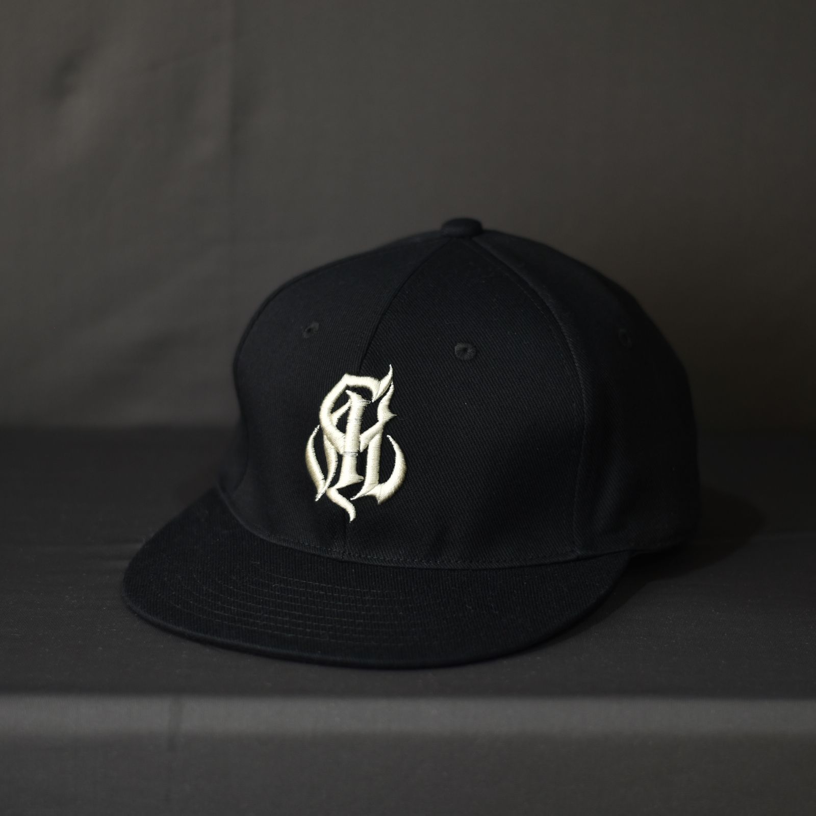 CALEE - CAL NT LOGO TWILL BASEBALL CAP (BLACK/RED) / ロゴ ベース 