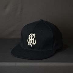 CAL NT LOGO TWILL BASEBALL CAP (BLACK/WHITE) / ロゴ ベースボールキャップ