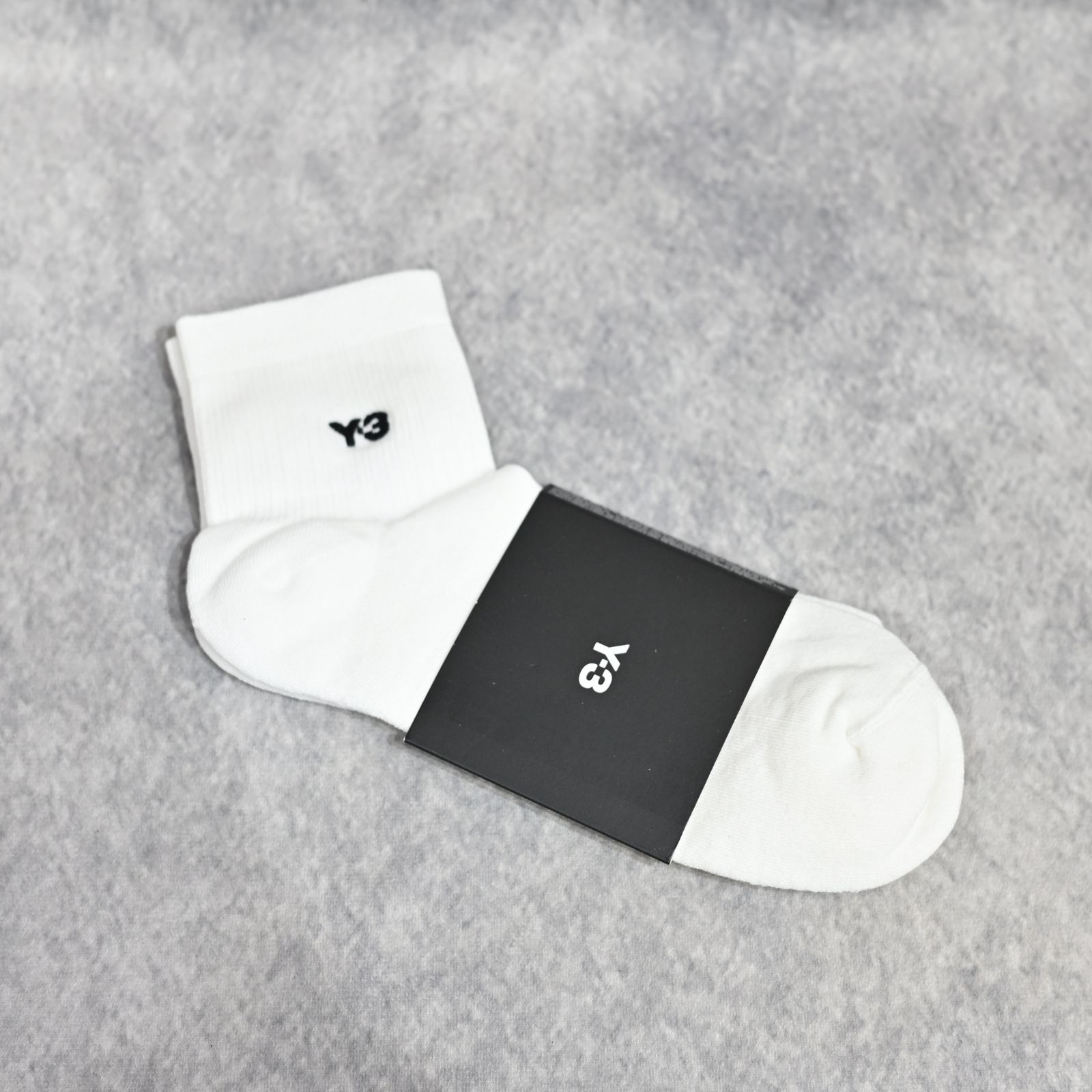 Y-3 CLASSIC LOW SOCKS （WHITE） / ストライプ ソックス （ホワイト）JZ-6274