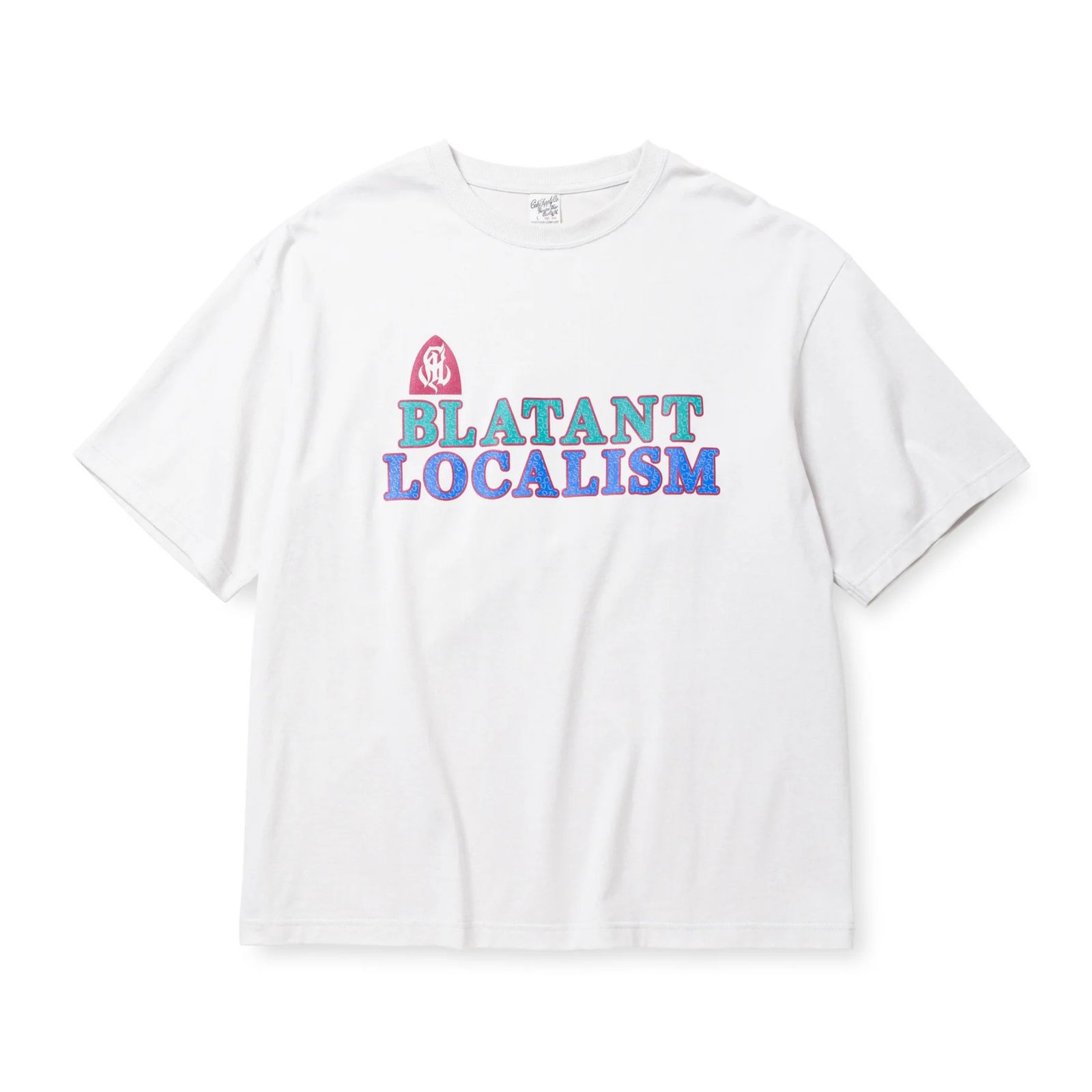 B.L LOGO DROP S/S TEE (GRAY)｜ワイドシルエット プリントTシャツ｜CL-25SS052