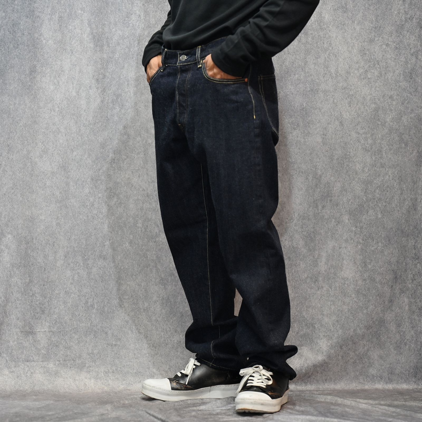 L.Straight 5pocket Pants （OWS） / ルーズ ストレートデニムパンツ （インディゴ） / 2508-1002