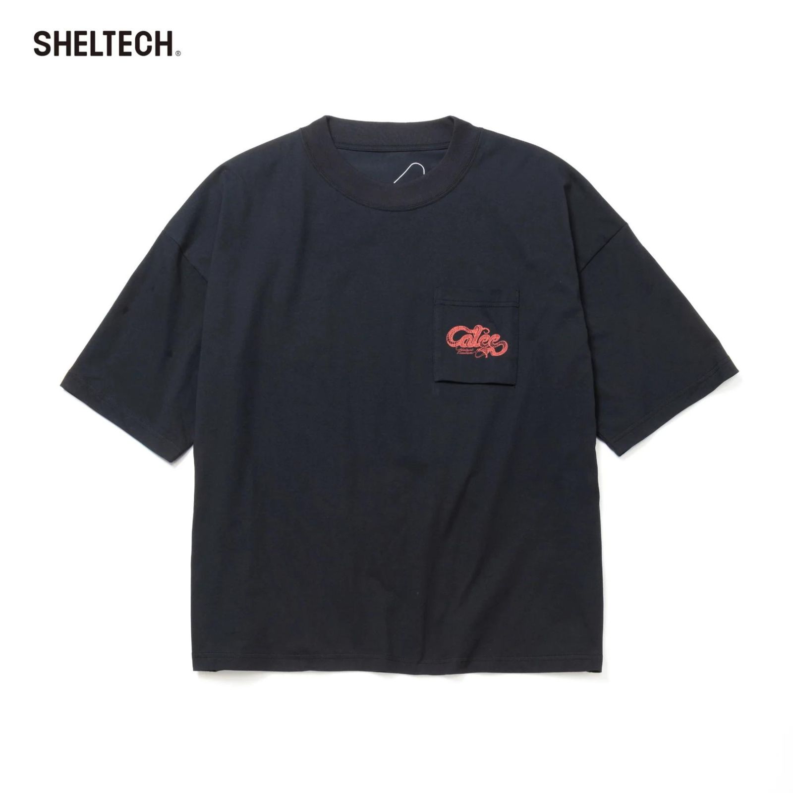 × SHELTECH®︎ CL SNAKE LOGO DROP SHOULDER TEE (BLACK) / シェルテック キャリー スネークロゴ ドロップショルダー 半袖Tシャツ