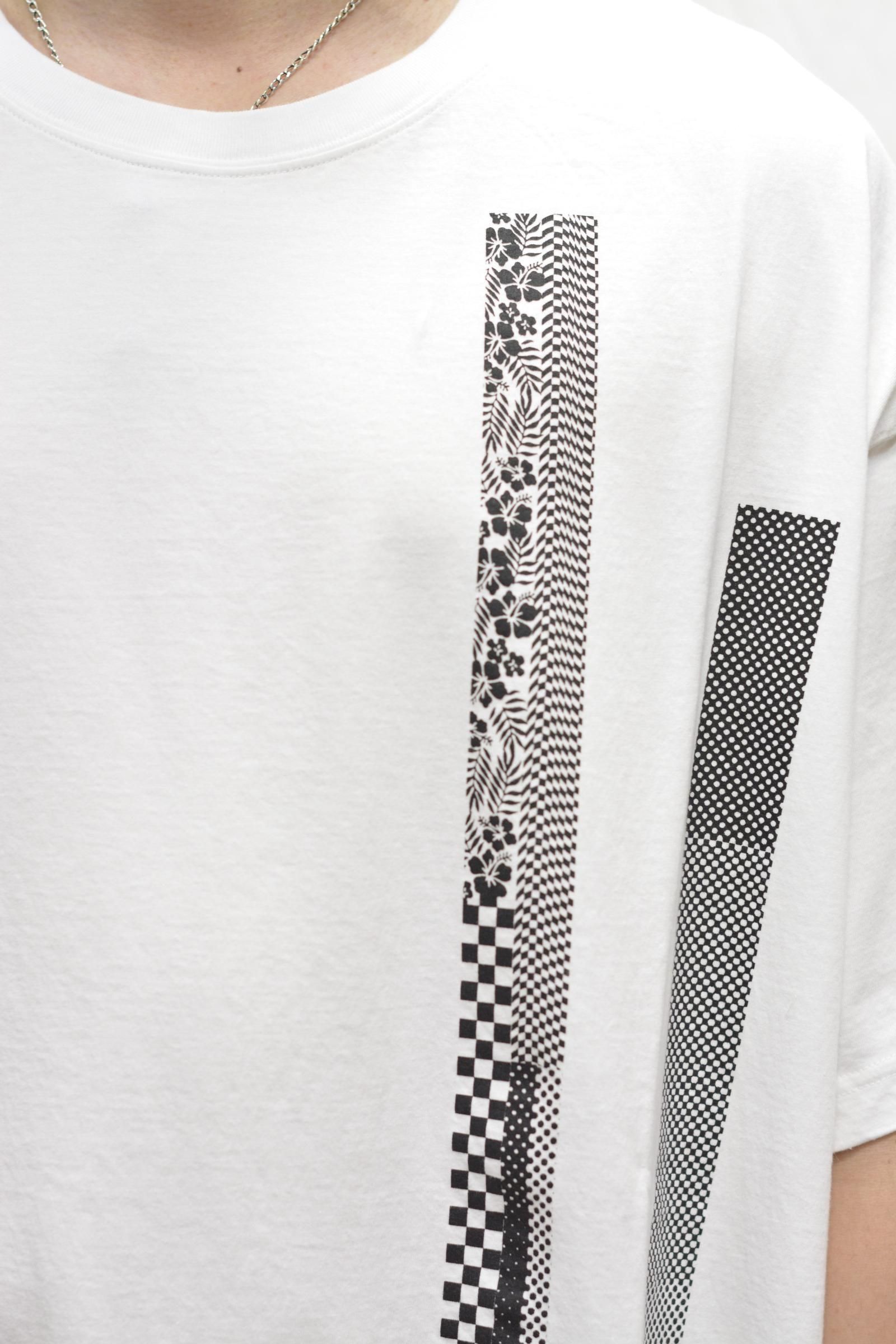 BARCODE PRINT TEE (WHITE)