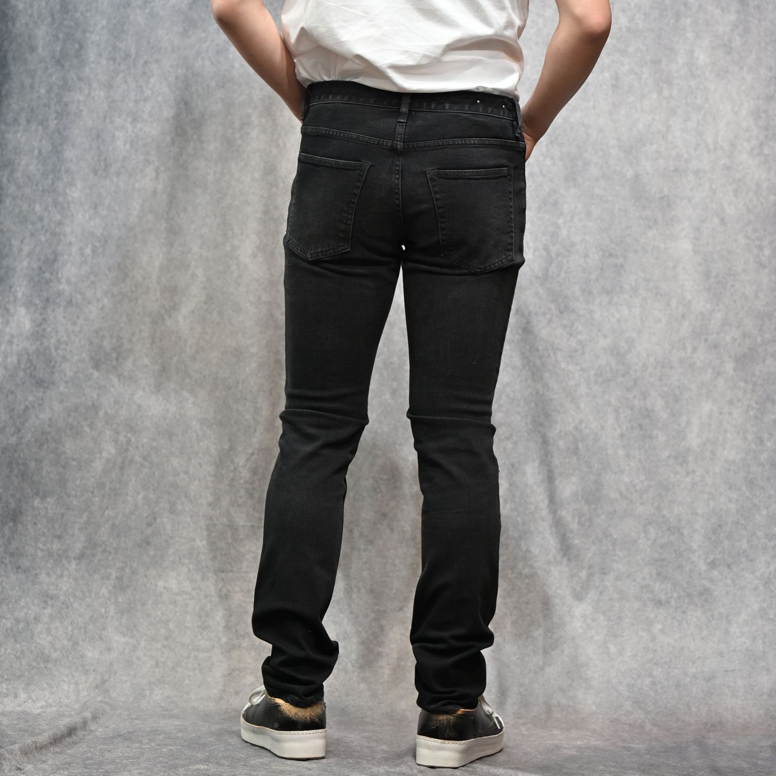 S.Slim STR 5pocket  （BKU） ｜スーパースリム デニムパンツ (ブラック)｜2604-1002