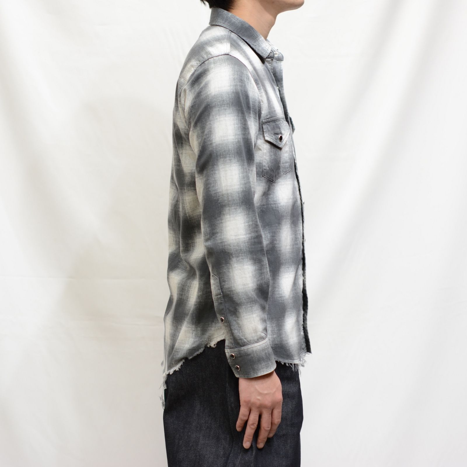 Smoky Ombre Check Western SH