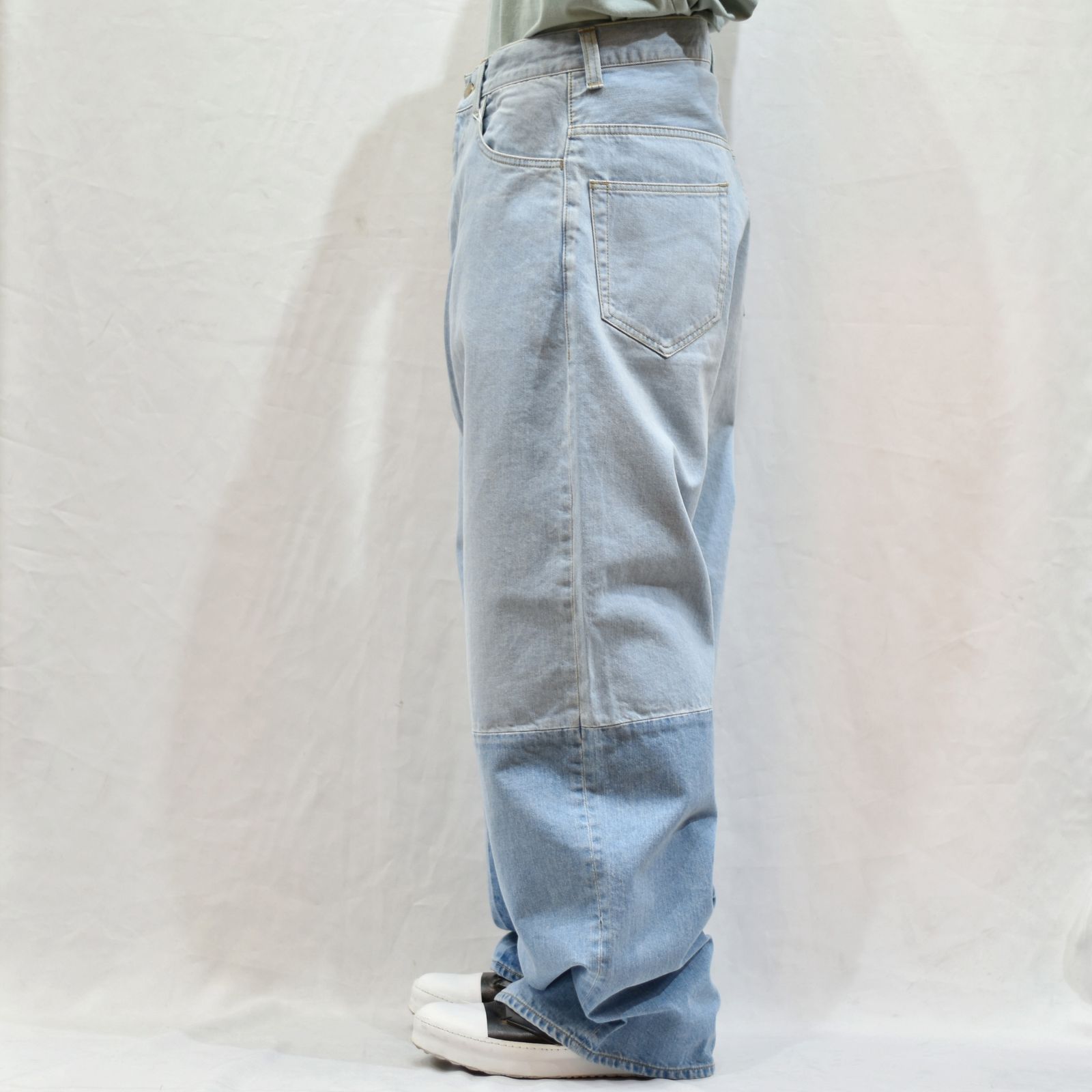 PATCHWORK BIG DENIM PANTS "