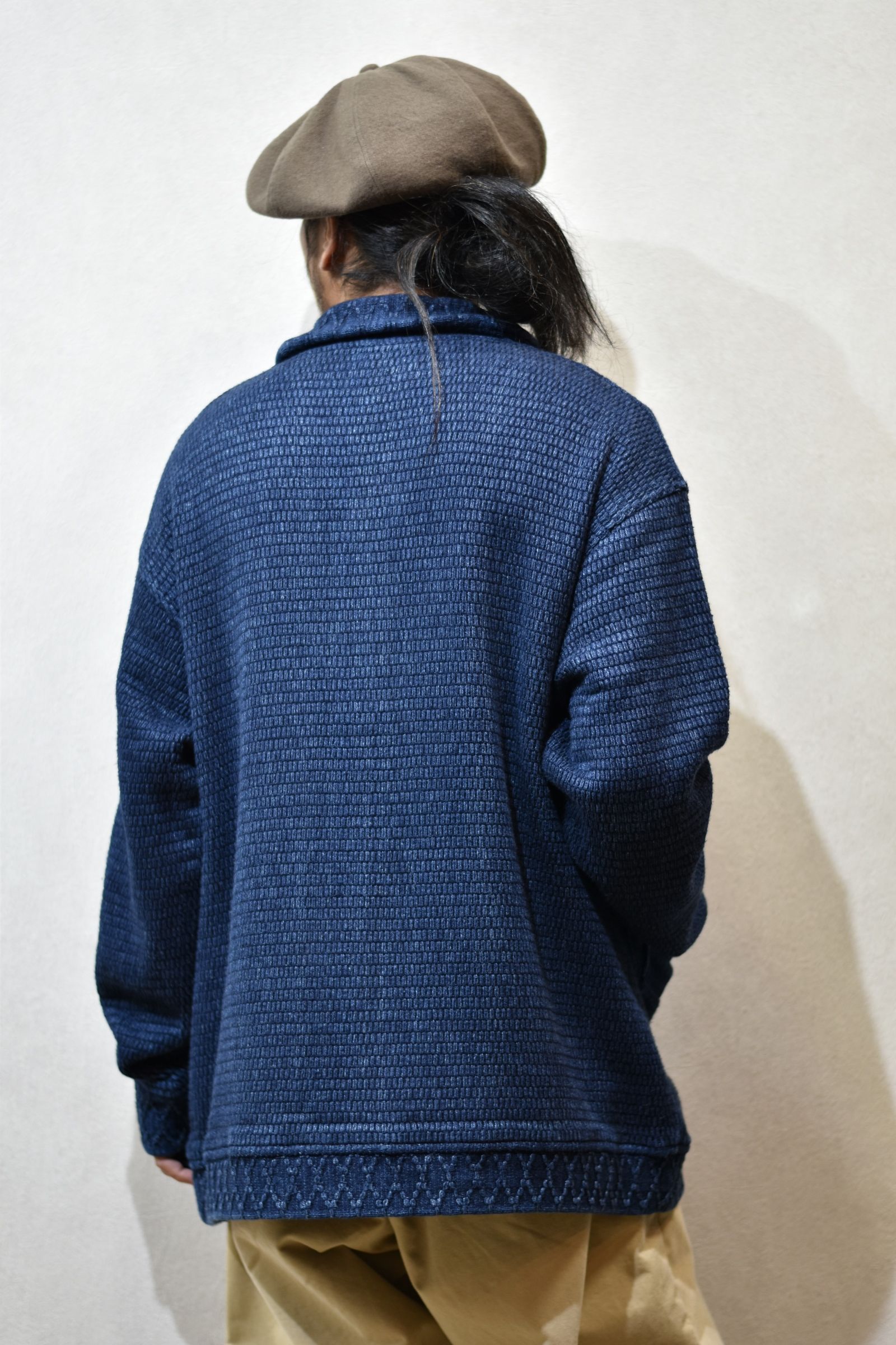 Porter Classic - BEATNIK KENDO KNIT CARDIGAN (BLUE) | chord online store