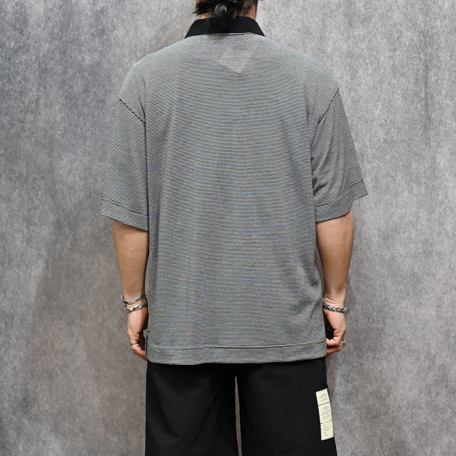 POLO SHIRT （BK BORDER / ブラックボーダー）｜ポロシャツ｜2261-CS57-019