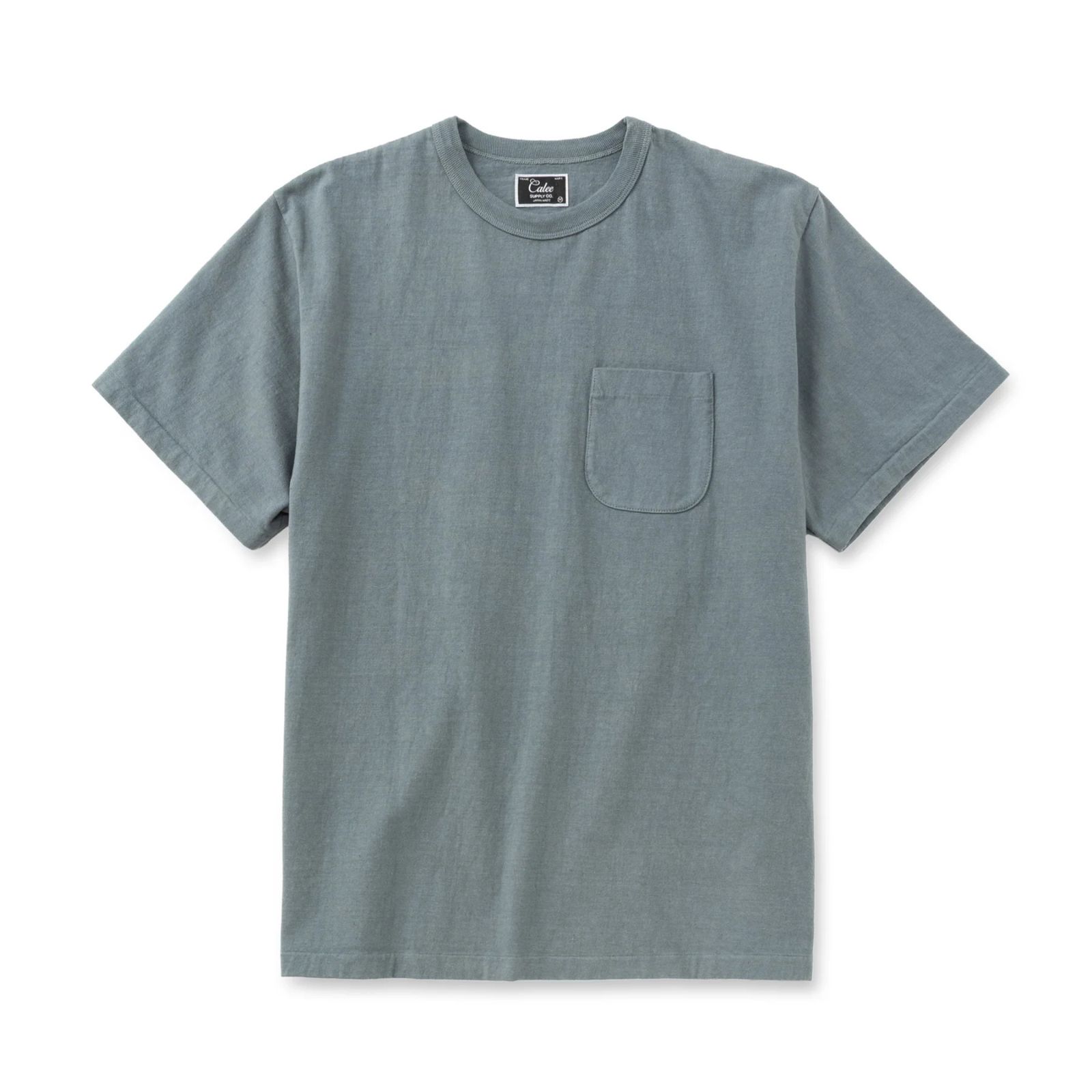 GARMENT DYE GIRLS LOGO POCKET TEE ＜NATURALLY PAINT DESIGN＞ (GREEN GRAY)｜ガール ロゴプリント ポケットTシャツ｜CL-26SS004NT
