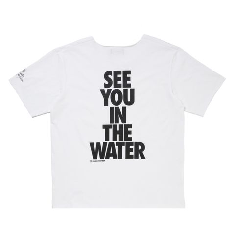 予約商品｜× MASIC NUMBER RWMN CUTOFF TEE （WHITE）｜× マジック ナンバー カットオフ Tシャツ｜入荷：2026年4月予定