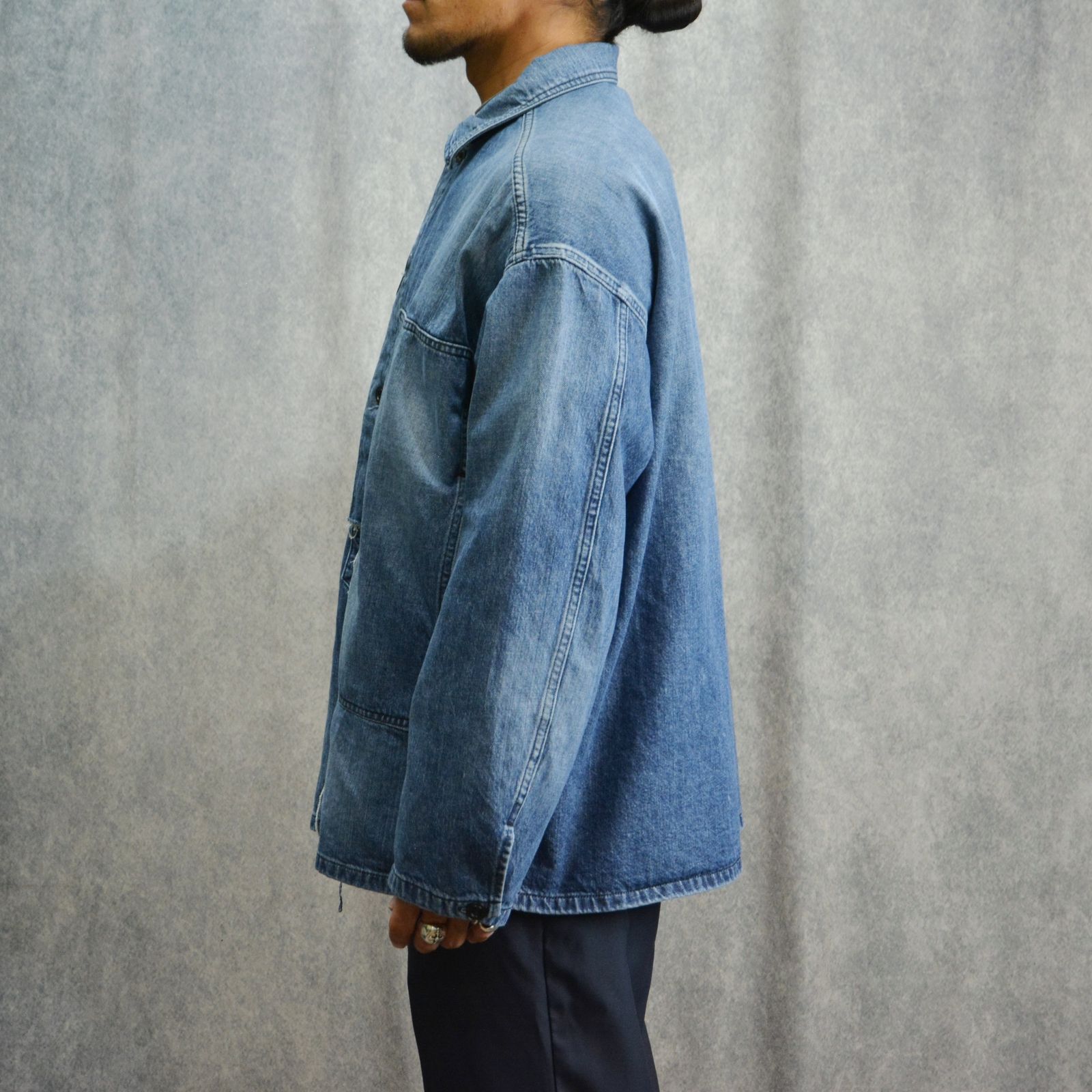 N.HOOLYWOOD - SHIRT BLOUSON （BLUE） / シャツブルゾン