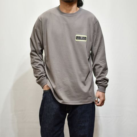 CALEE BOX LOGO L/S T‐SHIRT (GRAY)