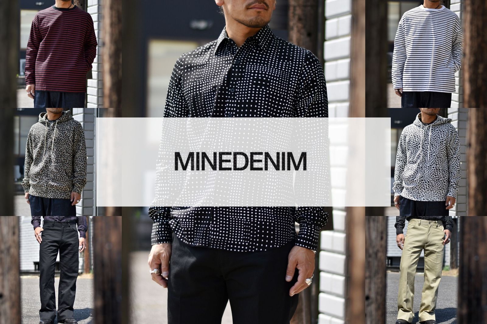 激安先着 MINEDENIM マインデニム 新品 ボーダー トップス 2 Tシャツ