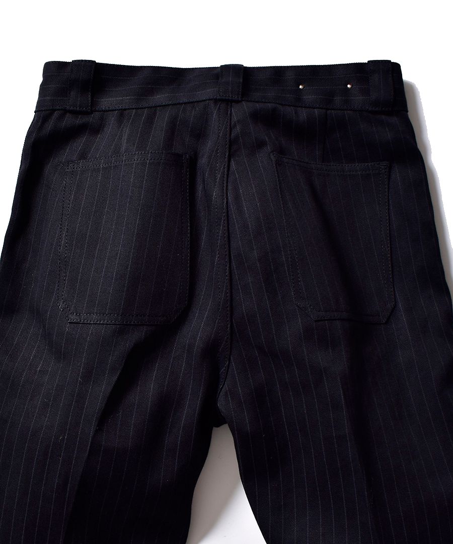 MINEDENIM - Discharge Stripe Wide Denim Baker PS | chord