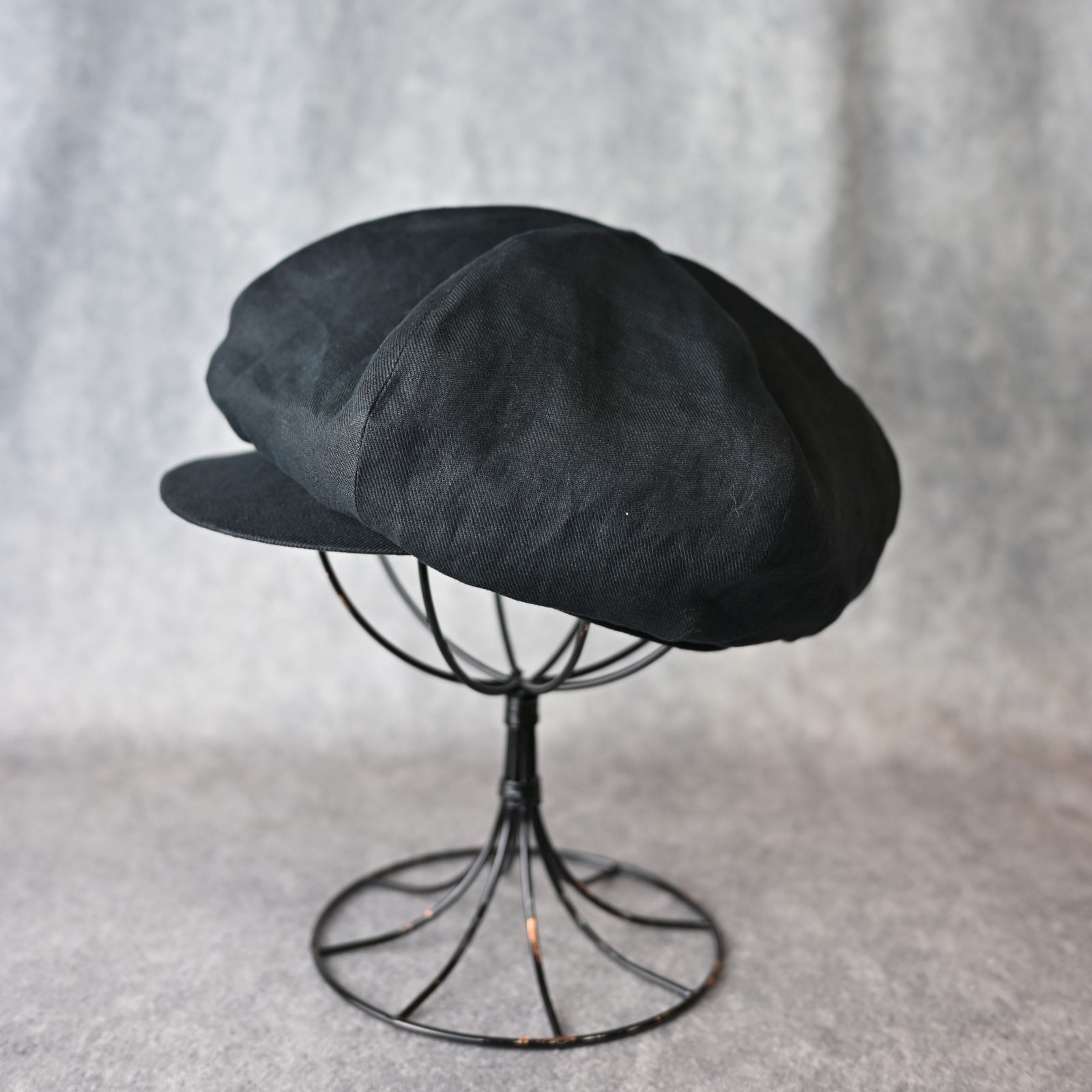 LINEN CSAQUETTE （BLACK） / リネン キャスケット （ブラック） HP-H06-362-2-3