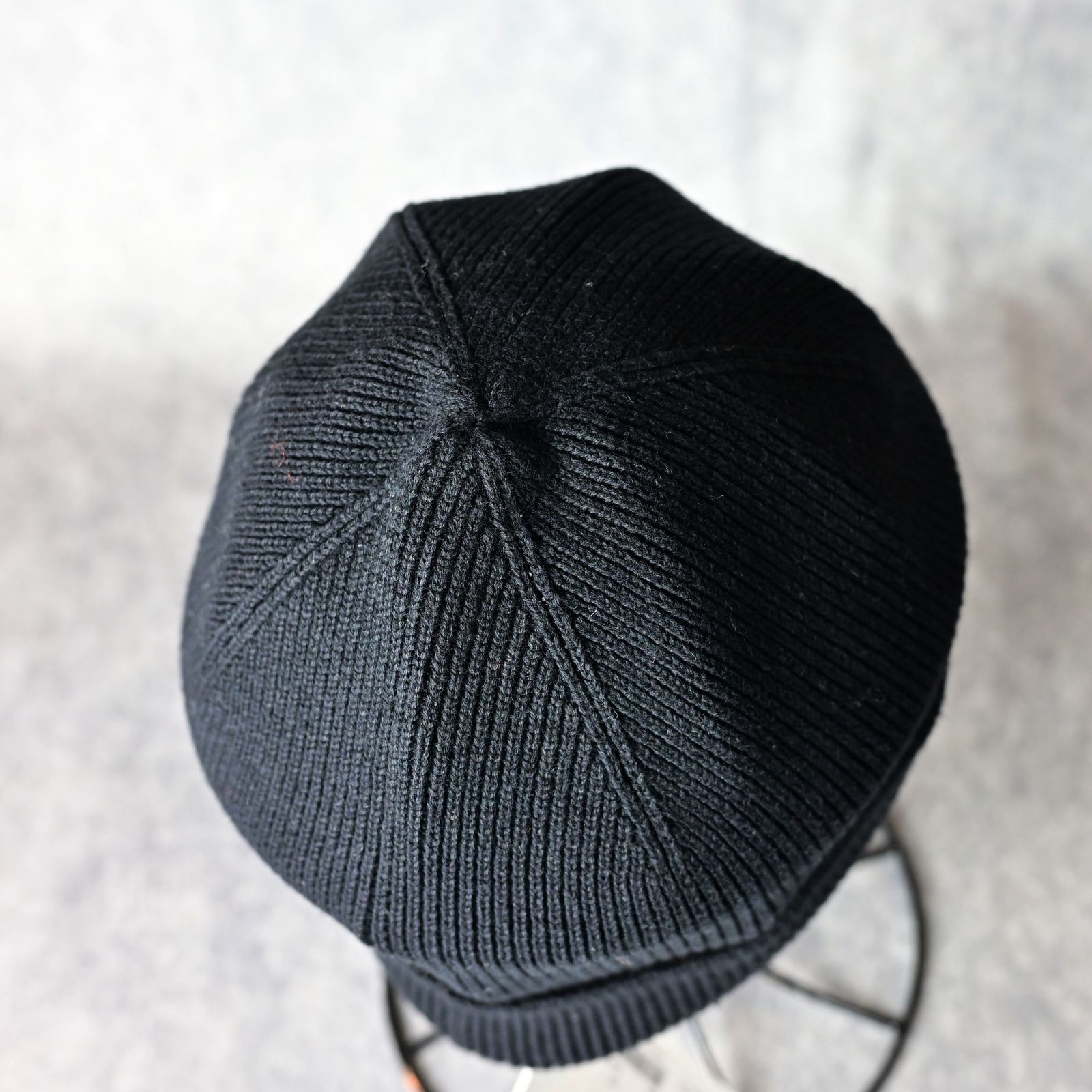 COTTON KNIT BEANIE (BLACK) / コットンニット キャップ （ブラック）