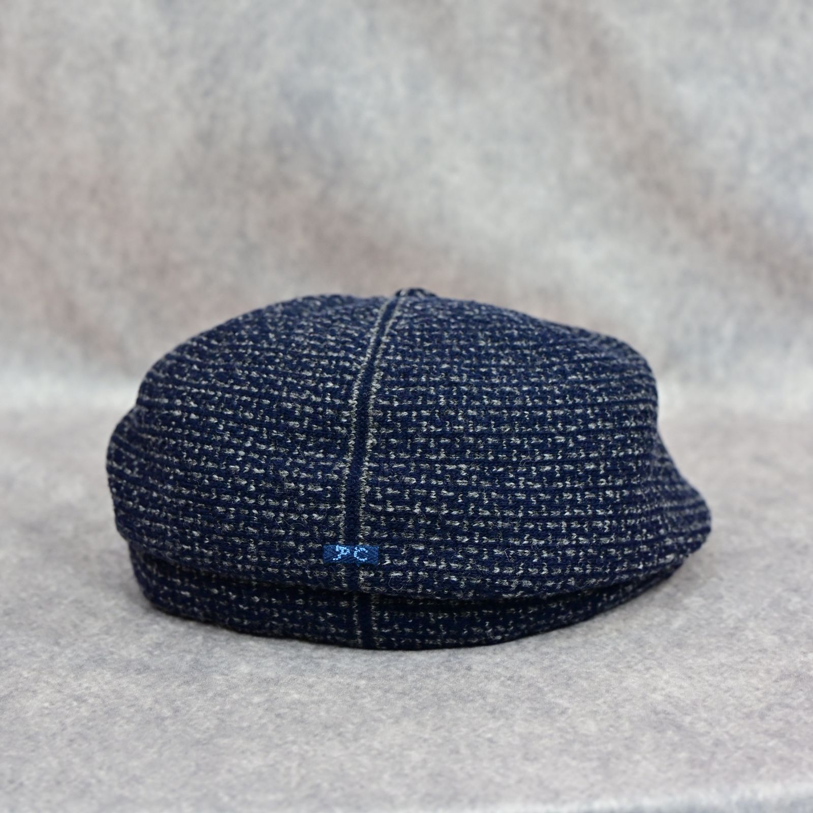 TWEED KNIT CASQUETTE （BLUE）｜ツイード ニット キャスケット （ブルー） PC-031-3650-40