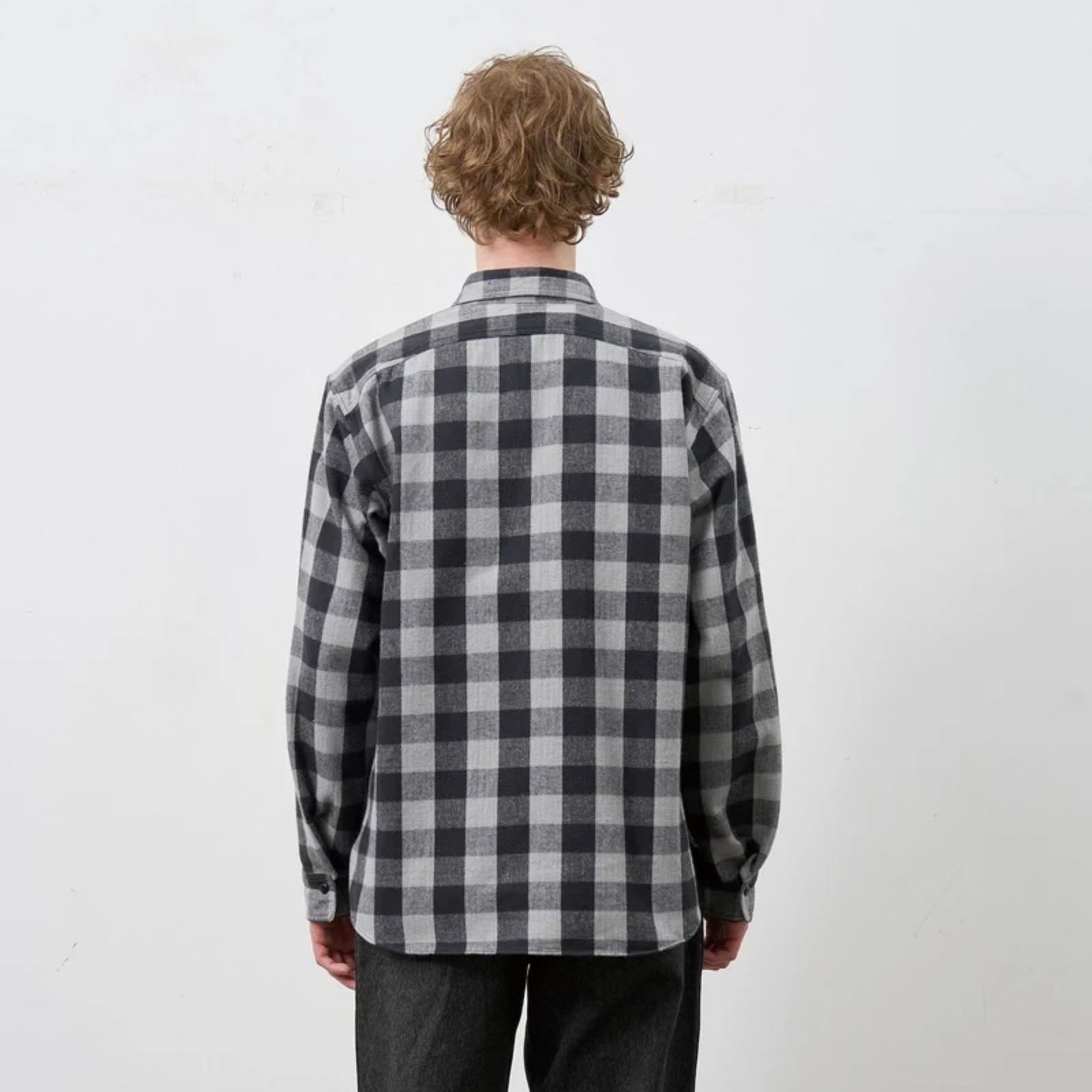 Y1945 FLANNEL CHECK SHIRT （GRAY / グレー）｜602-262-04
