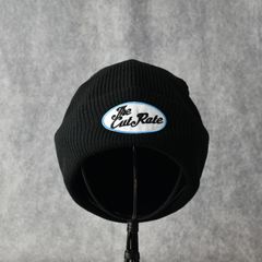 CUTRATE WAPPEN KNIT CAP (BLUE × BLACK) / カットレイト ワッペン ニットキャップ