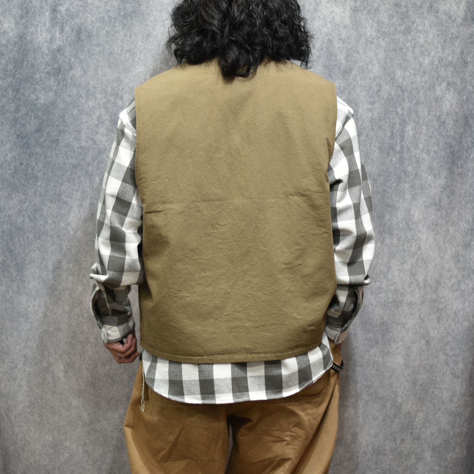 ZIP VEST (OLIVE)｜ジップベスト｜CL-26SS023