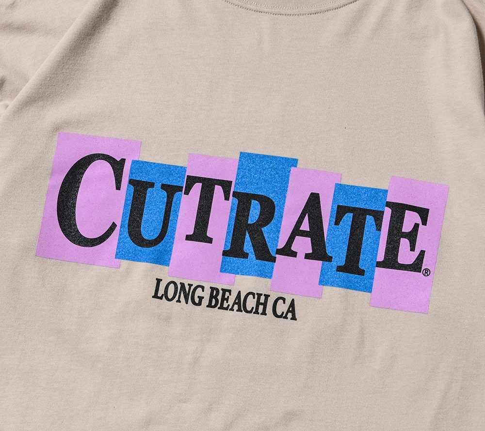CUTRATE JUNK LOGO DROPSHOULDER S/S T-SHIRT (BEIGE)