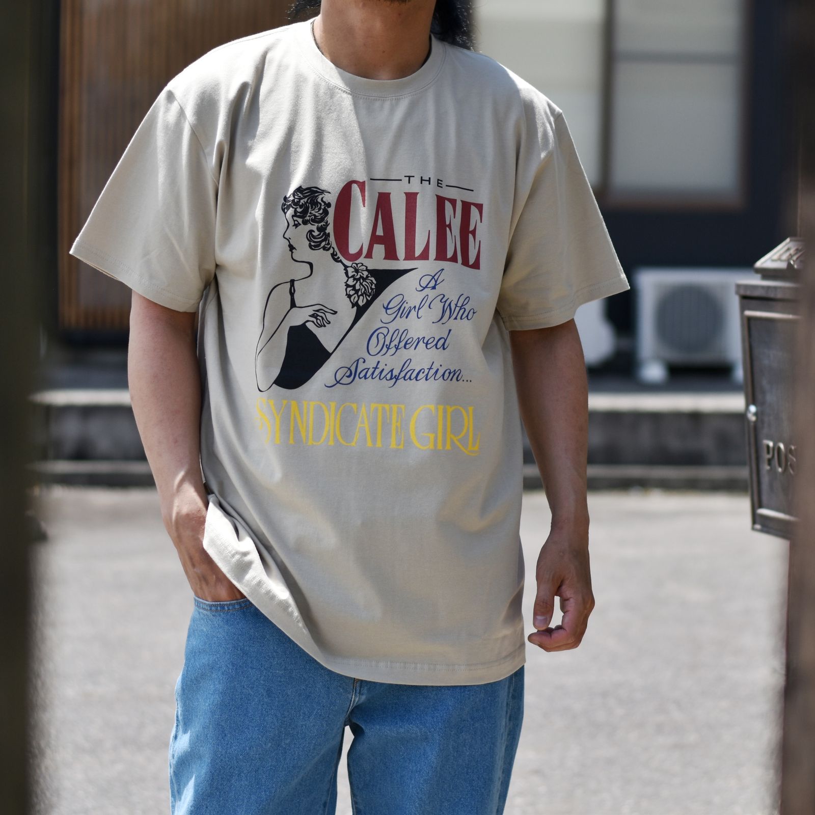 CALEE - STRETCH SYNDICATE RETRO GIRL T‐SHIRT