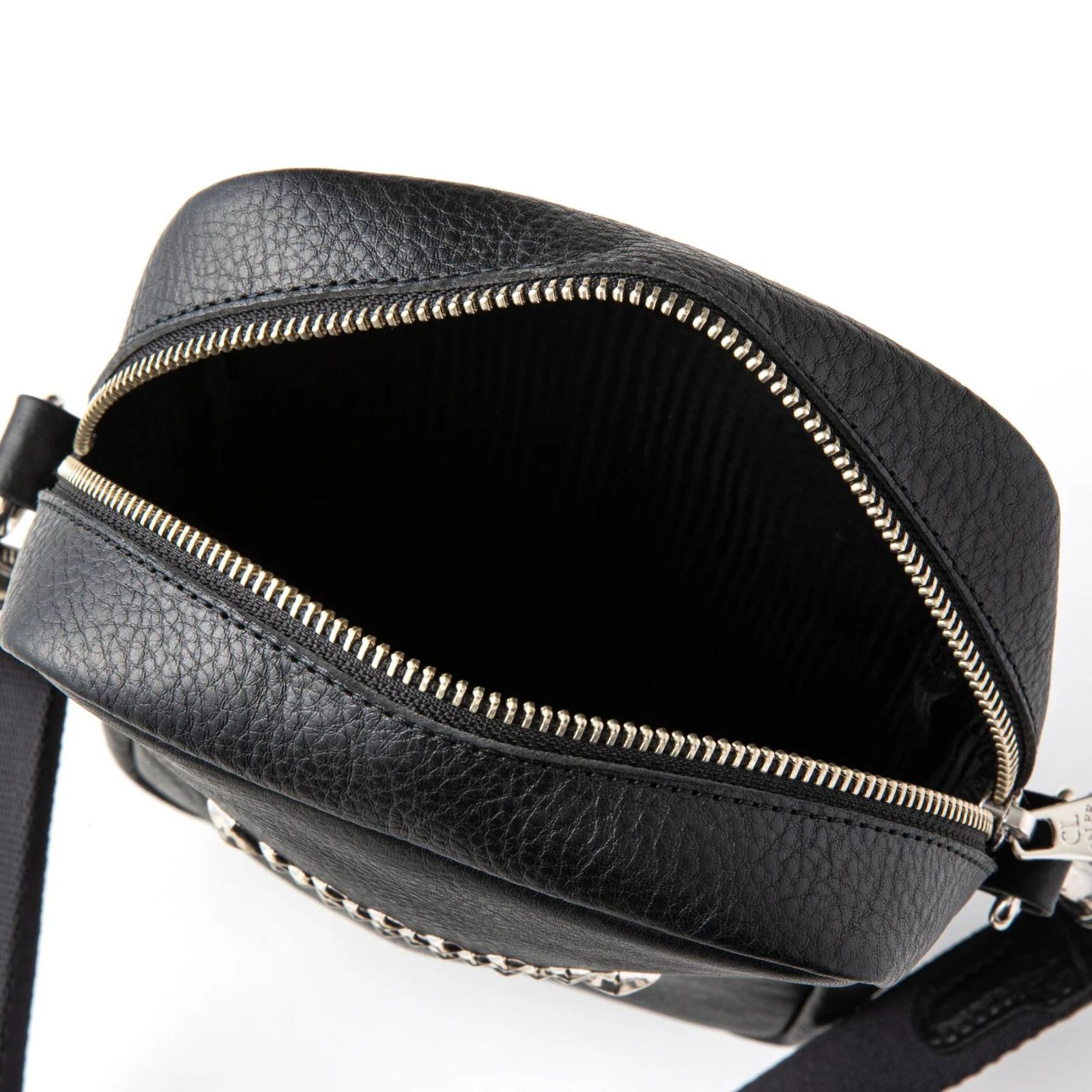 CALEE STUDS LEATHER SHOULDER POUCH ＜TYPE A＞ (BLACK) / スタッズレザー ショルダー