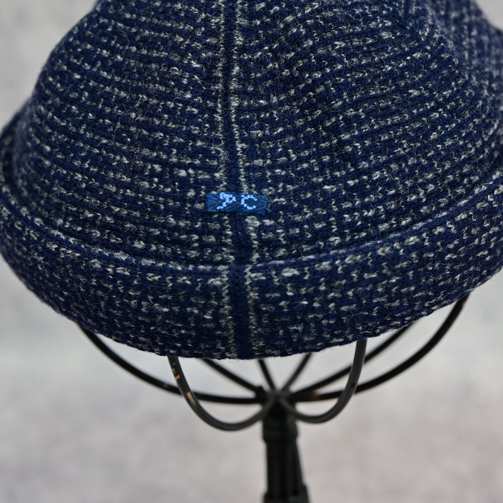 TWEED KNIT FISHERMAN’S CAP （BLUE）｜ツイード ニット フィッシャーマン キャップ （ブルー） PC-031-3651-40