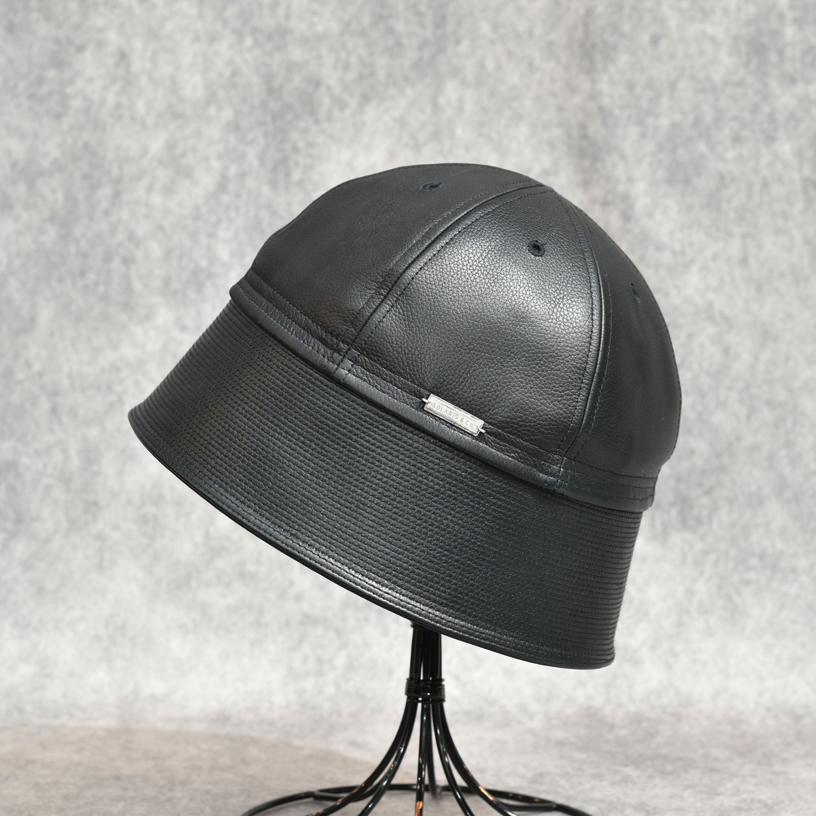 Cowhide Sailor Hat "SHEPHERD" (BLACK)｜カウハイド セーラーハット｜Y01014
