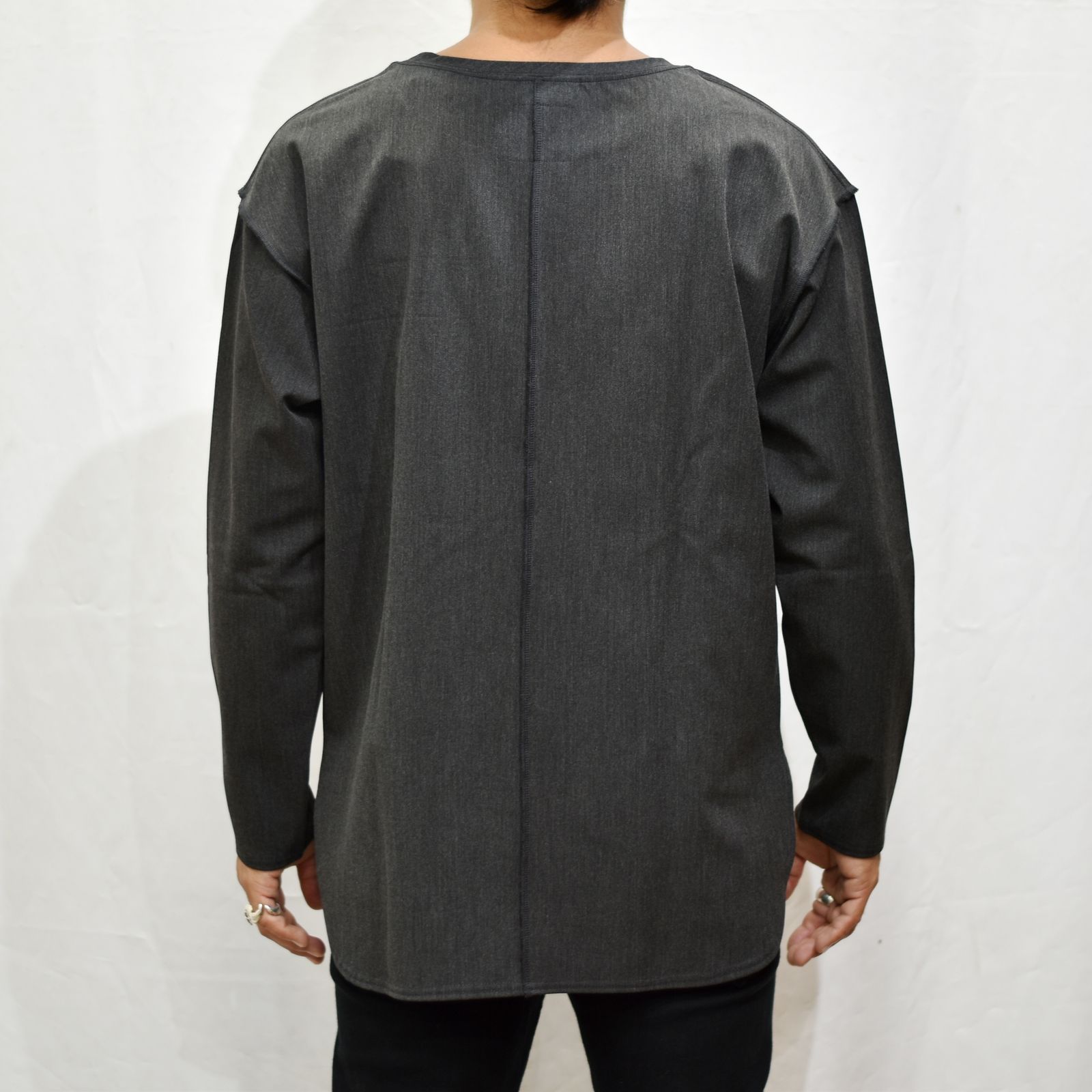 ポリエステルレーヨンアクリル ストレッチ カットソー （GRAY）