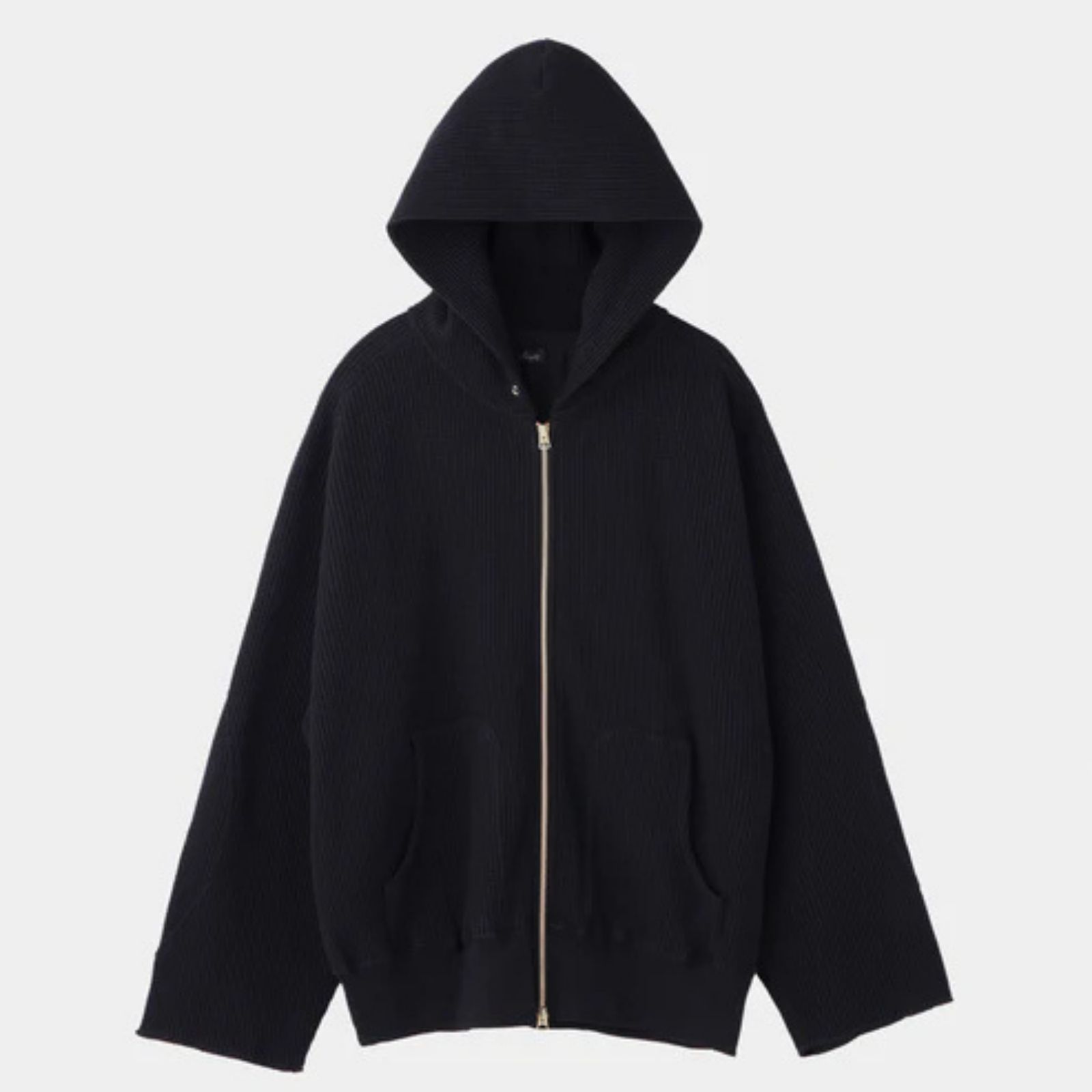 HF thermal hoodie （BLACK）｜サーマル パーカー （ブラック）｜HF-07