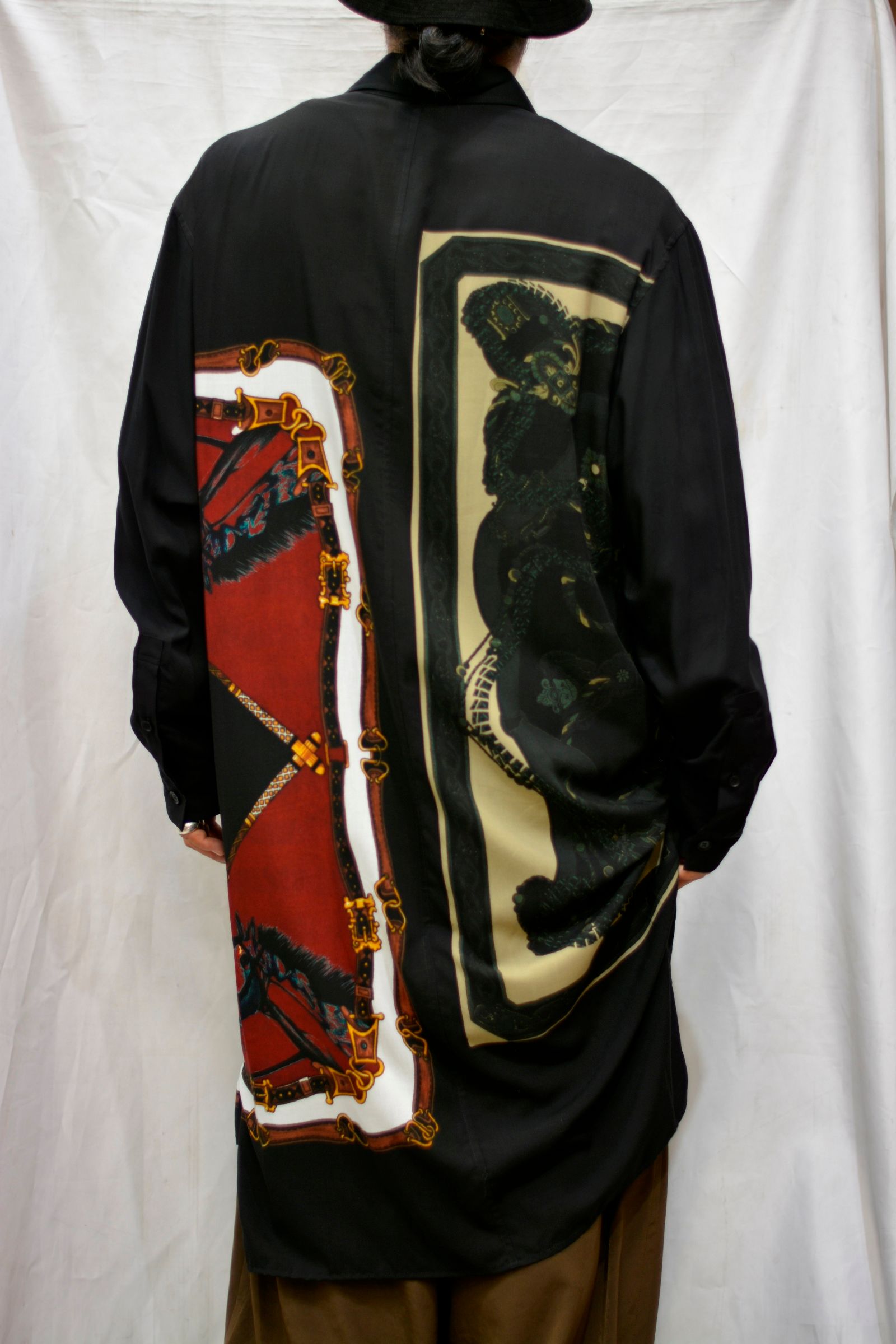 Collar zipper shir