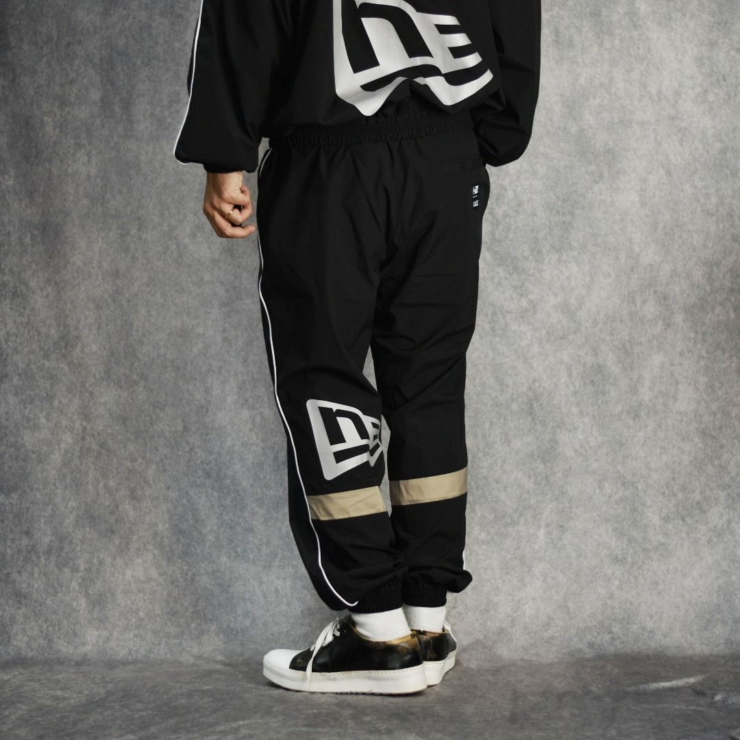 × NEWERA®︎ CALEE LOGO OVERSIZED PIPING TRACK PANTS ＜EXCLUSIVE＞ (BLACK) / ニューエラ トラックパンツ