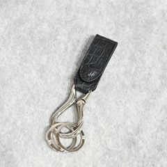 オイルクロコ キーホルダー （BLK / ブラック） 387-02