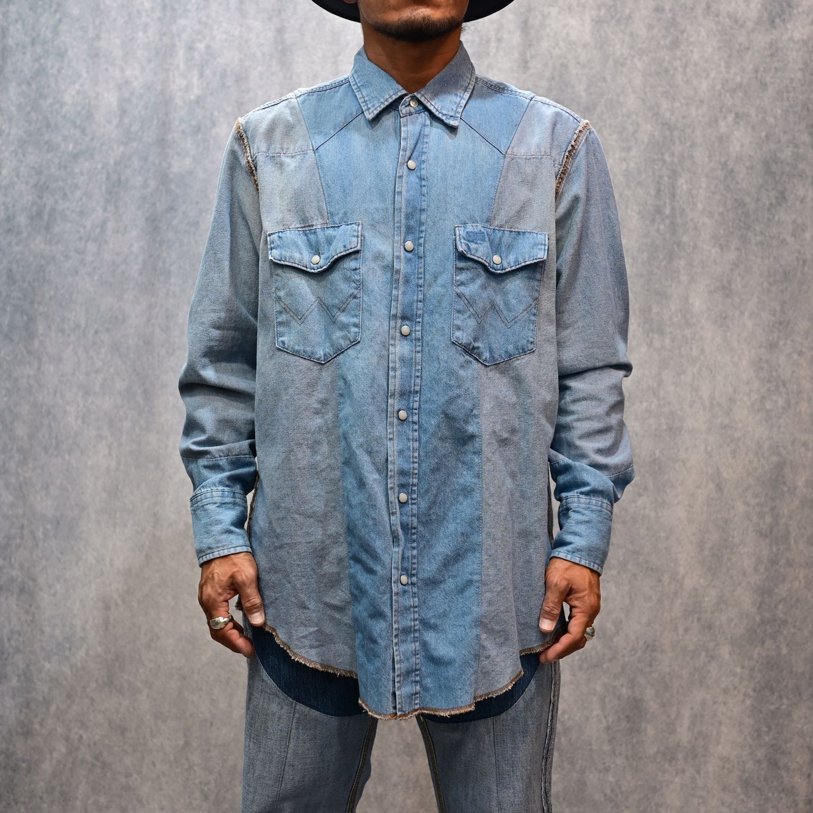 OLD PARK×MINEDENIM Inside out Western SH （USS） / MND-25SSOP001
