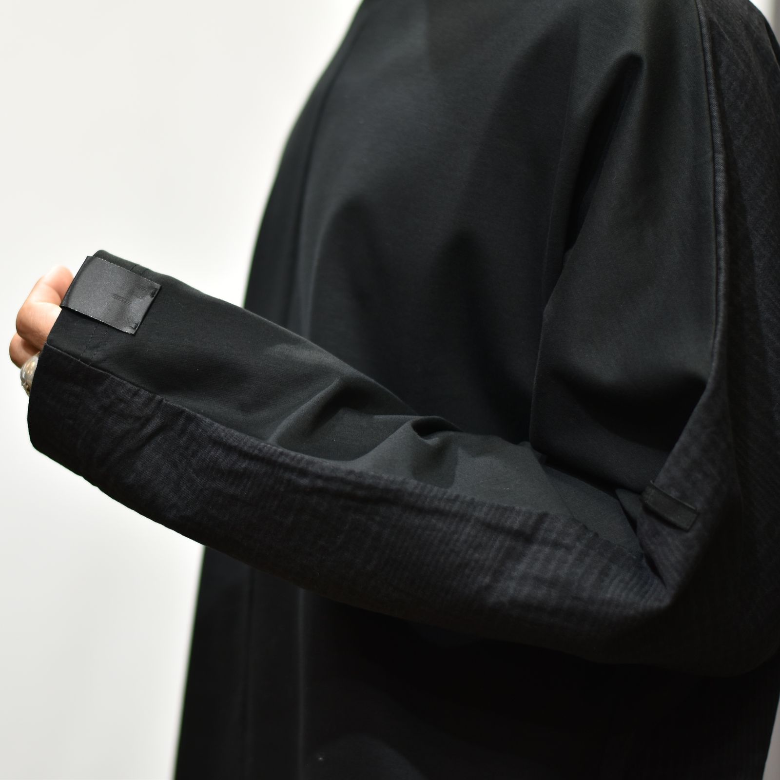 N.HOOLYWOO × MINEDENIM BD.Discharge Glen Check NHW LS TSH （BLACK） ロングスリーブ 長袖カットソー グレンチェック