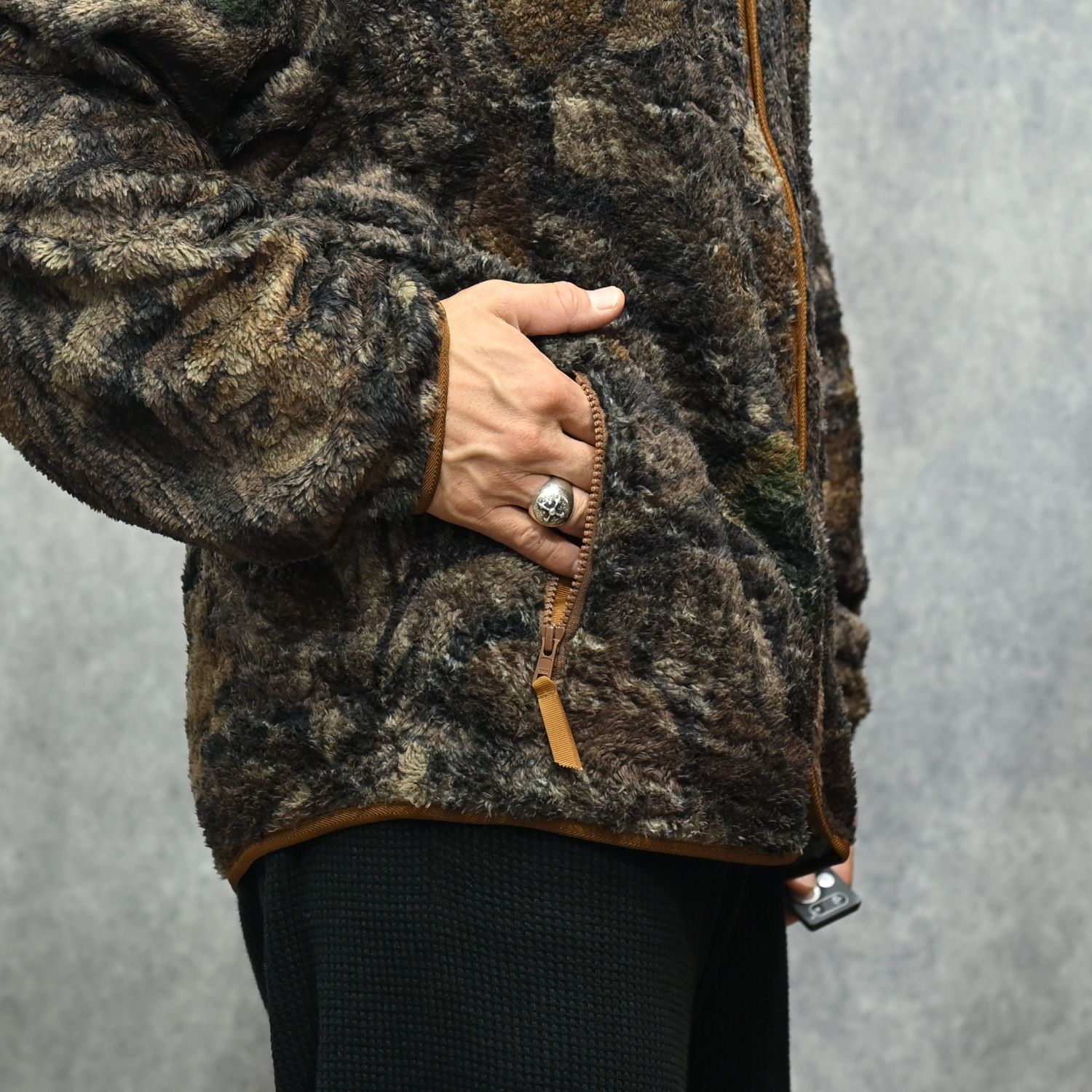 Camo Fleece Jaket （CAMO / カモフラージュ） フリースブルゾン｜SAN-A-022L
