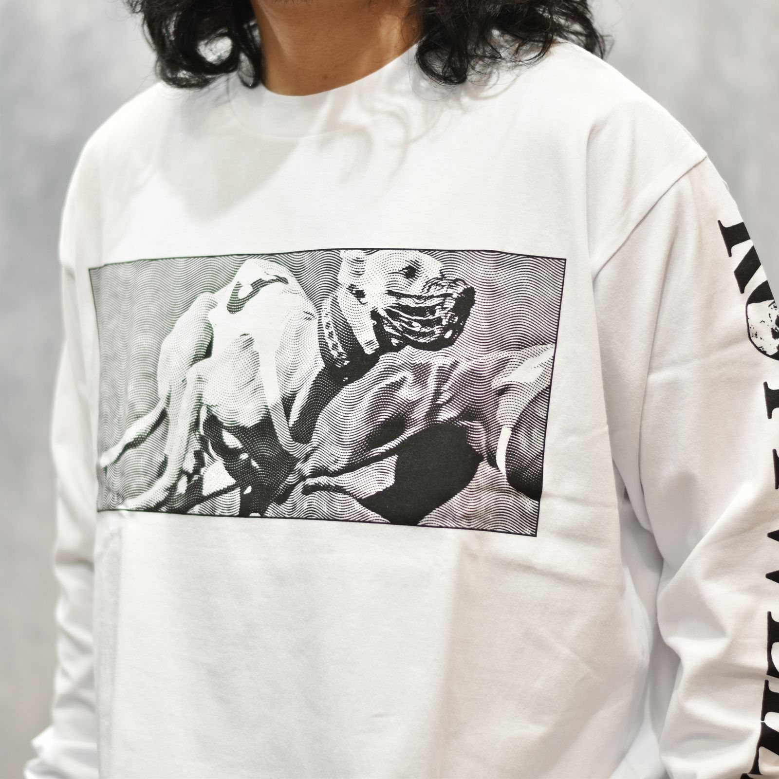 DOGRACE LS TEE （WHITE）｜ロングスリーブ プリントTシャツ｜RW26S0625