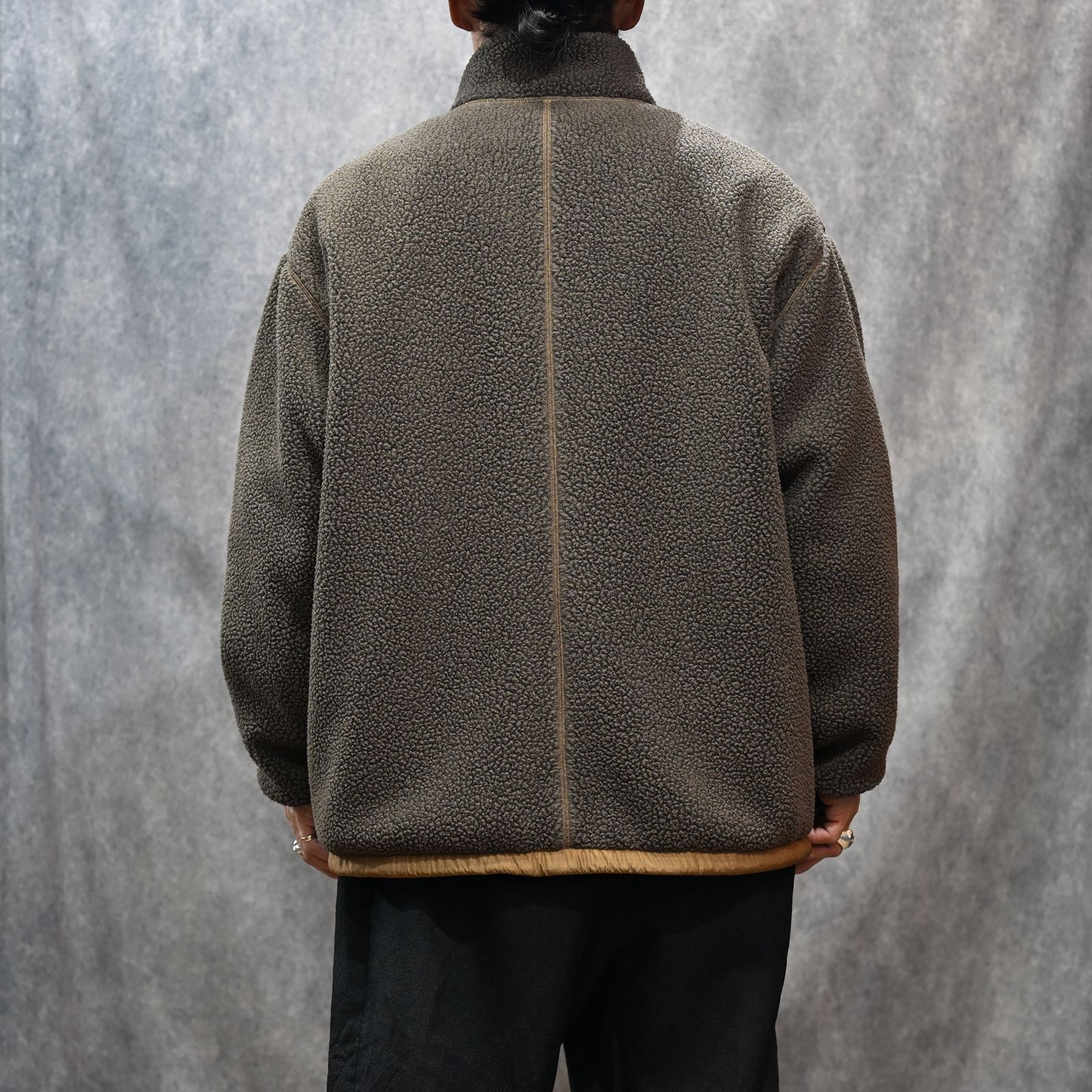 FLEECE LINER NYLON ZIP UP JACKET （BROWN）｜フリース リバーシブルジャケット （ブラウン） PC-022-3623-20
