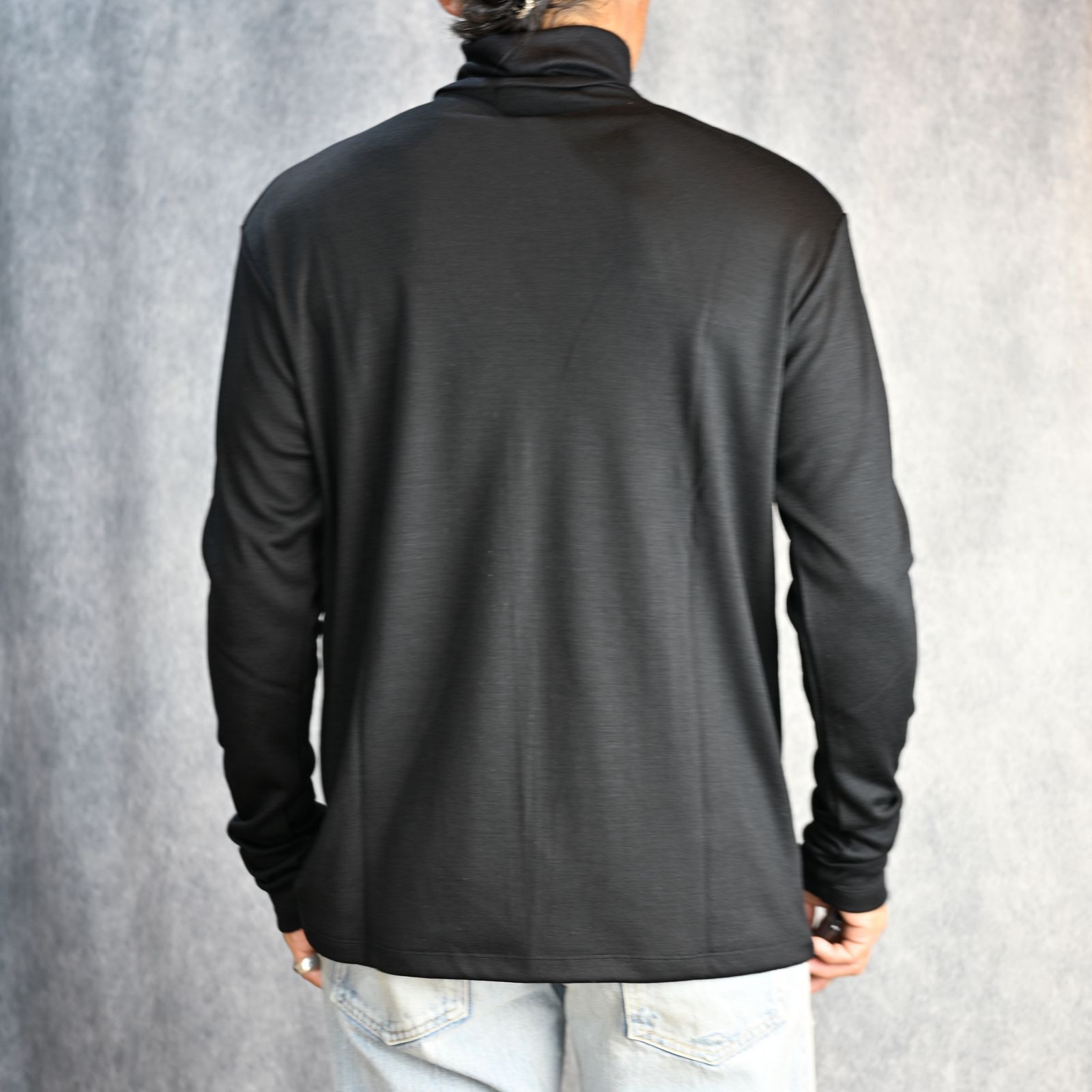 Wool Turtleneck L/S （BLK） /  ウールタートルネック （ブラック）