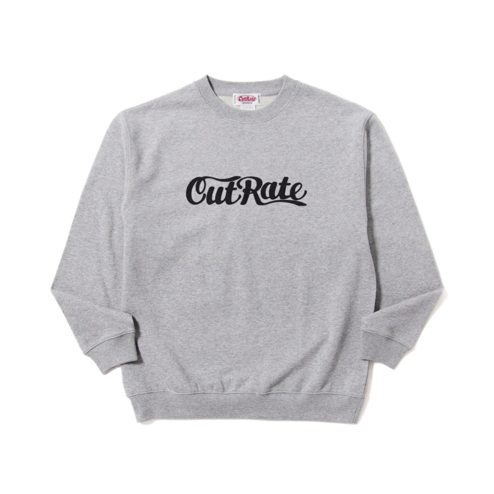 CUTRATE LOGO CREW NECK SWEAT (MIX GRAY)｜プリント スウェット トレーナー｜CR-26SS005