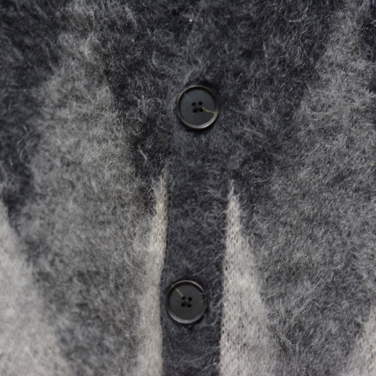 Kid Mohair Argyle Knit Long Cardigan