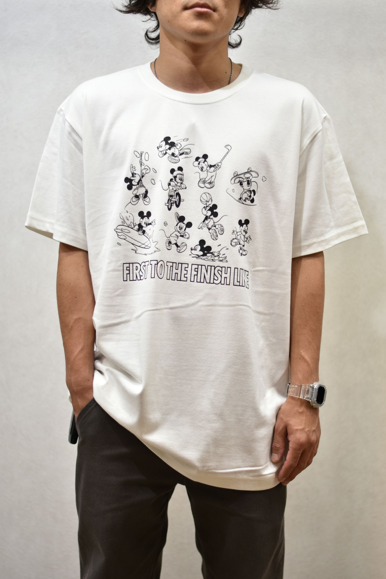 CALEE - ×DISNEY MULTI PLAYER T-SHIRT (WHITE) | chord online store