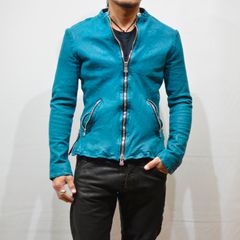 ジャパンカーフ タンニン鞣し 製品洗い加工 シングルライダース