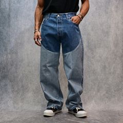 OLD PARK×MINEDENIM Inside out Chaps Jeans （USS） / MND-25SSOP002